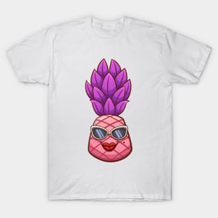 Pink cartoon pineapple T-Shirt